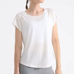 Womens Summer Loose Fit Workout Mesh Tops